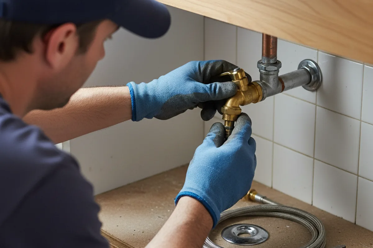 Shutoff valve and fitting work during Emergency Plumbing in Guerneville